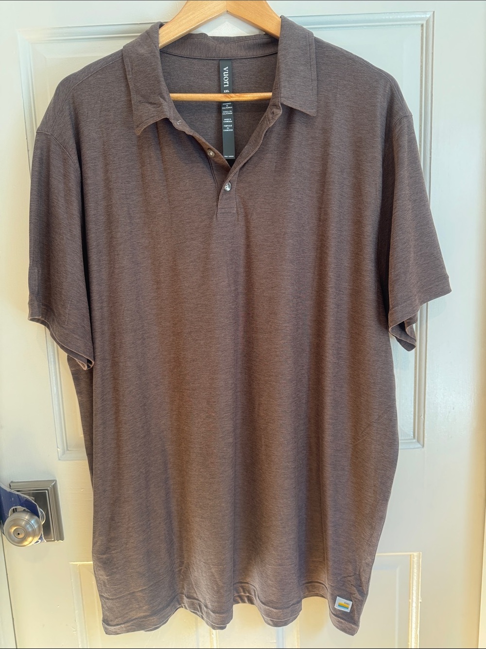 Vuori Men's Brown Short Sleeve Polo size XXL
